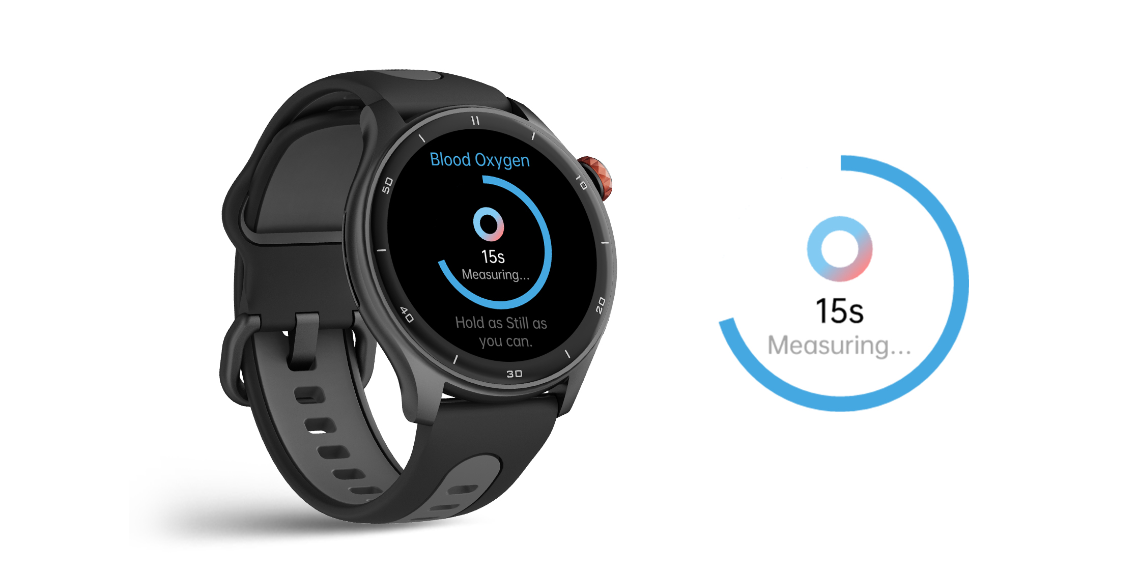 LW10 smartwatch detect blood oxygen
